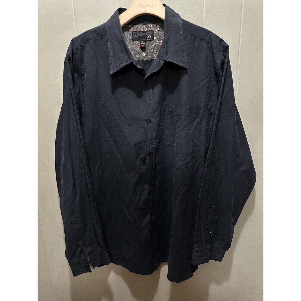 VTG Y2K Emerica This Is Skateboarding Long Sleeve Pocket Polo Black Men’s XL